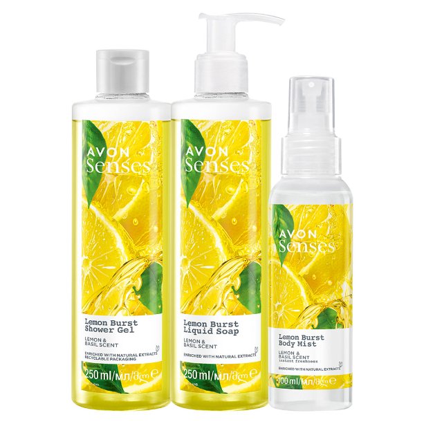 

Avon, Lemon Burst, набор косметики, 3 шт.