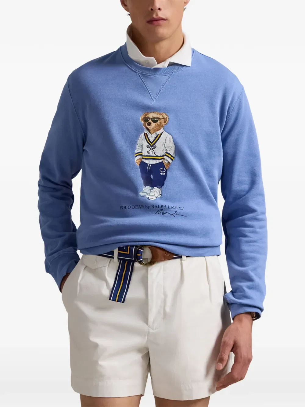 Толстовка с изображением медведя поло Polo Ralph Lauren, синий — фото 3