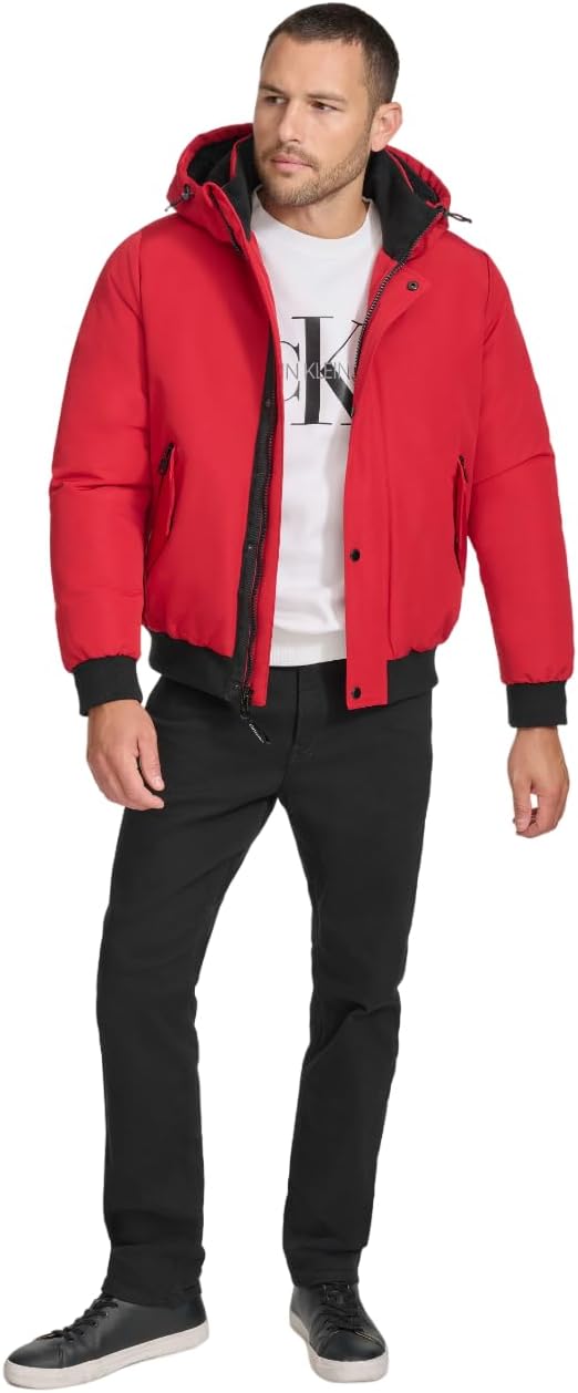 

Водонепроницаемая куртка Calvin Klein Mens Everyday Essential, Deep Red