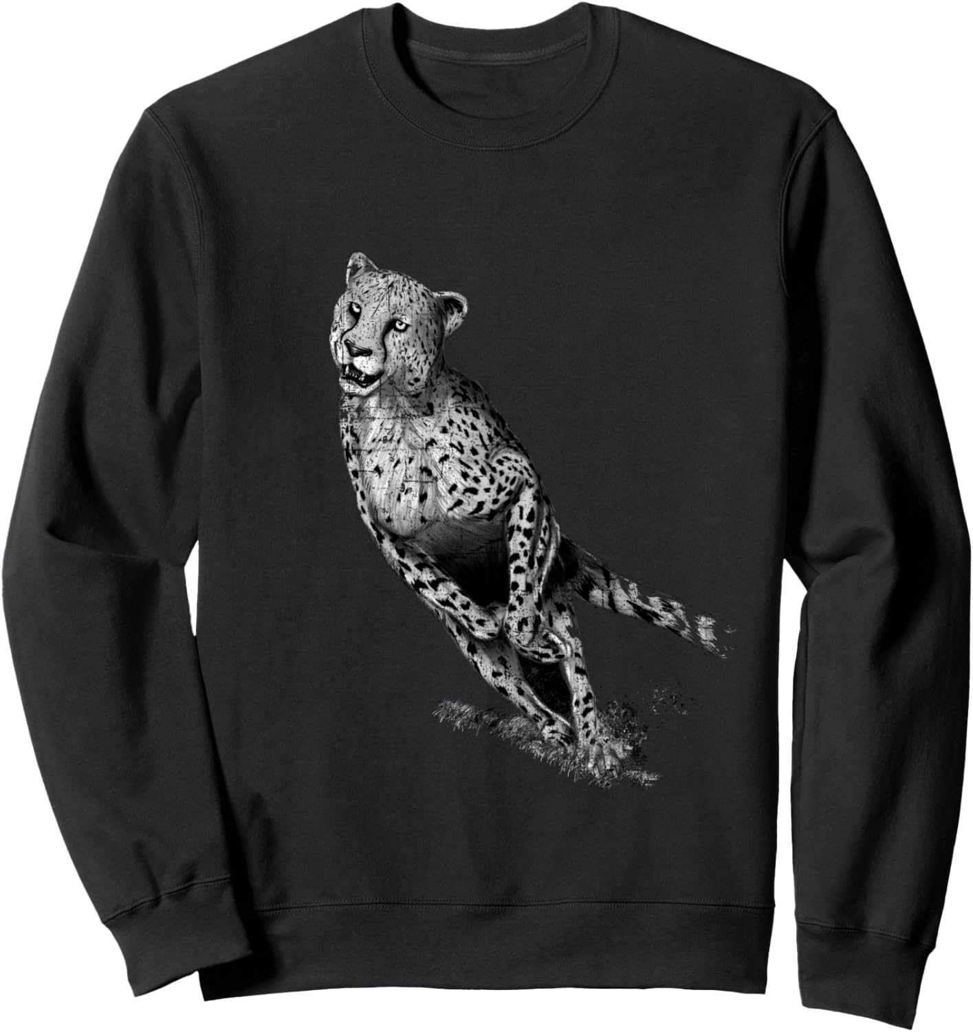 

Толстовка Cheetah Running Wild Jungle Safari Speed, черная Wildlife Speed Cheetah Jungle Safari