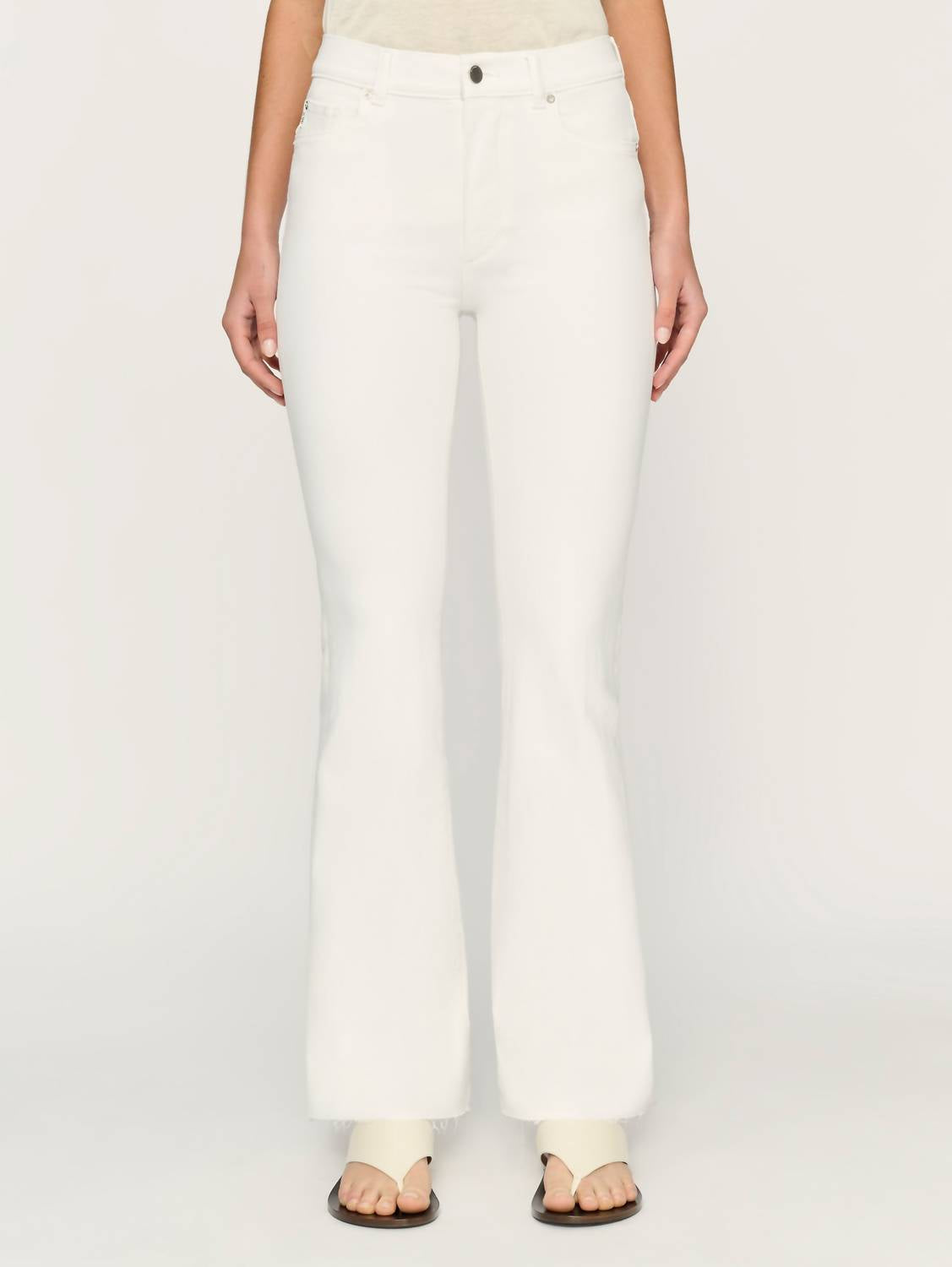 

Джинсы Bridget Boot Cut с высокой посадкой белого цвета DL1961 - Women's