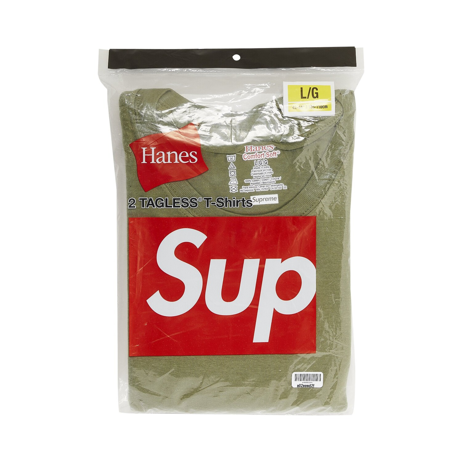 

Футболки без тегов Supreme x Hanes (2 шт.), Оливковый, Зеленый, Футболки без тегов Supreme x Hanes (2 шт.), Оливковый
