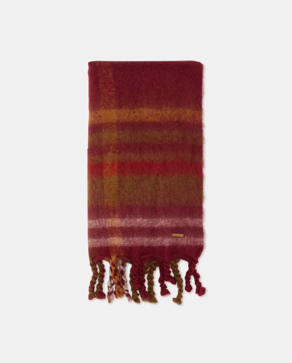 

Клетчатый шарф Tintoretto, красный