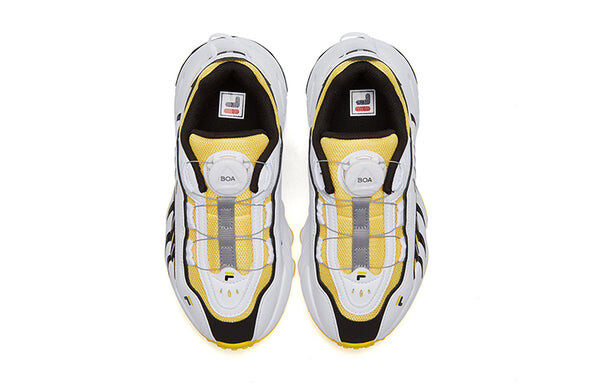 Кроссовки vintage lowtop sneakers 'white yellow black' Fila, желтый — фото 4
