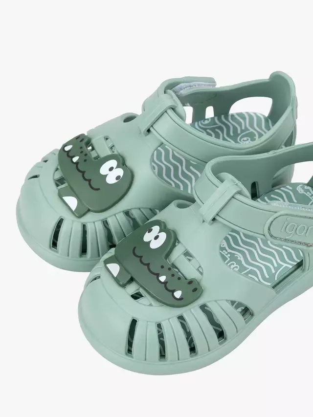 Детские сандалии Tobby Crocodile Jelly Sandals, цвет матча IGOR — фото 4
