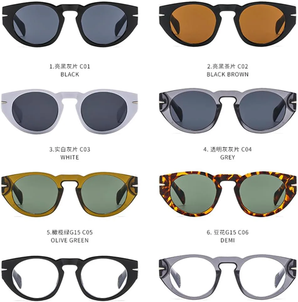 

Солнцезащитные очки UV400 с круглыми линзами в стиле панк, с заклепками, для женщин и мужчин, для бега и занятий спортом на открытом воздухе UYPTK, 3765-c5