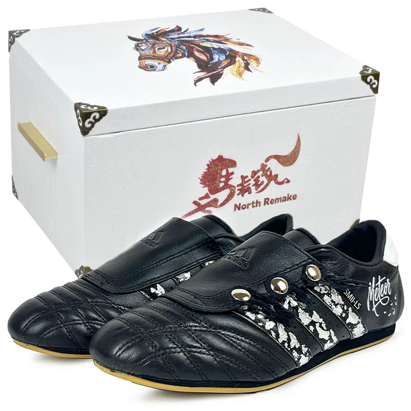 Кроссовки тренировочные с принтом Adidas Black Silver Shooting Stars-Gift Box 7