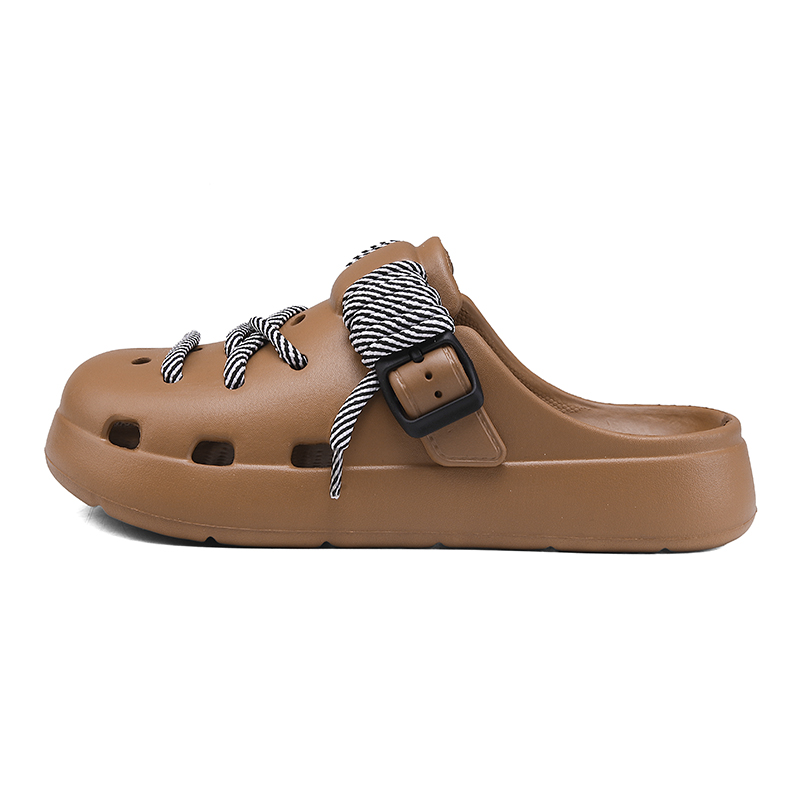 

CHAOPAISHA Клоги унисекс коричневые XD929-1, цвет Brown XD929-1