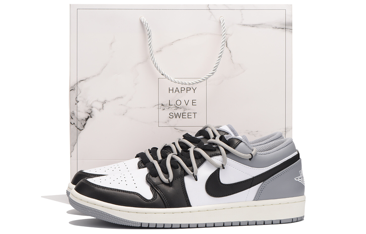 

Кроссовки Air Jordan 1 Vintage Basketball Shoes Men Low-top Gray, серый