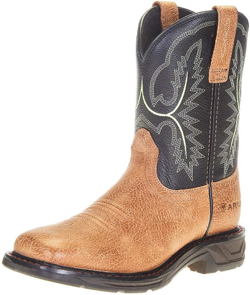 

Мужские рабочие ботинки ARIAT Workhog Xt с широким квадратным носком и углеродным защитным носком, коричневый