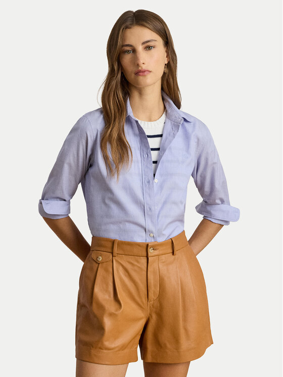 

Рубашка straight fit 200940254002 Lauren Ralph Lauren, голубой