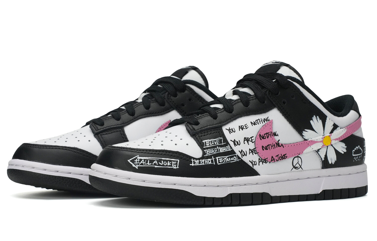 

Кроссовки Nike Dunk Skateboard Shoes Women's Low-Top Black, черный