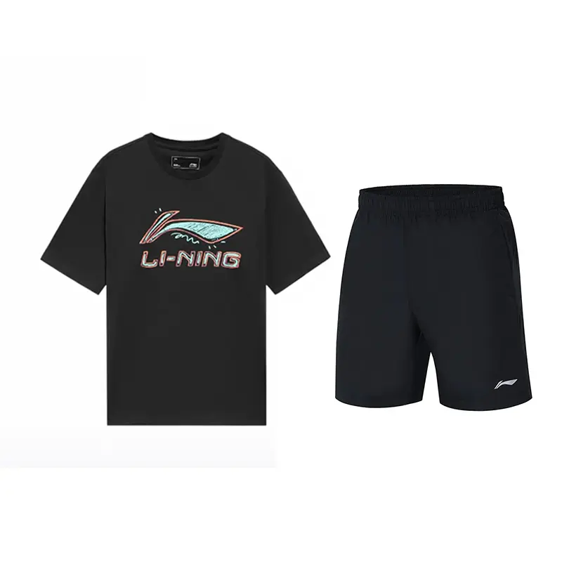 

LINING Спортивный повседневный костюм Unisex Black+Black