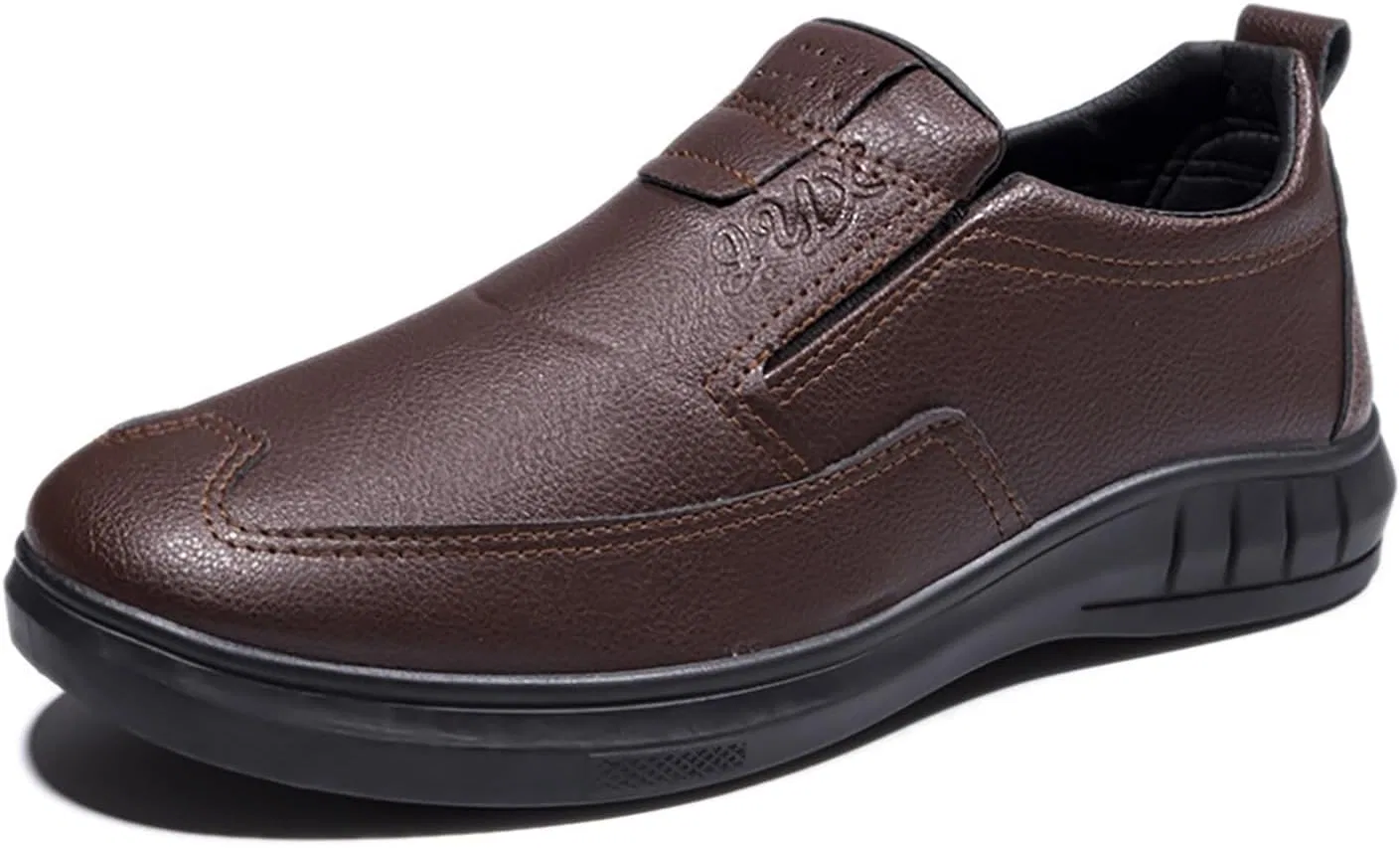 Туфли повседневные классические, легкие мужские, без бренда, модель Classic Business Casual, коричневый DAO-UPPSE