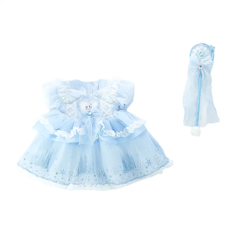 Платье для детей 3-7 лет Disney, Blue Skirt+Magic Stick
