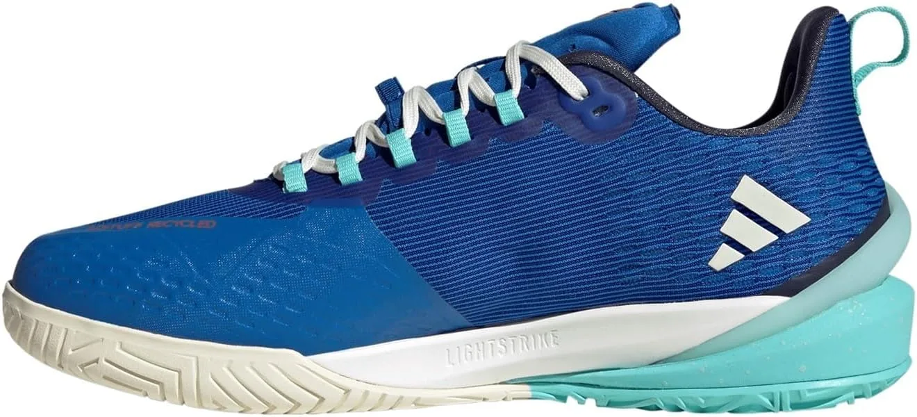 Кроссовки Adidas Unisex Adizero Cybersonic M Low (не для футбола), белый/ярко-бирюзовый — фото 3