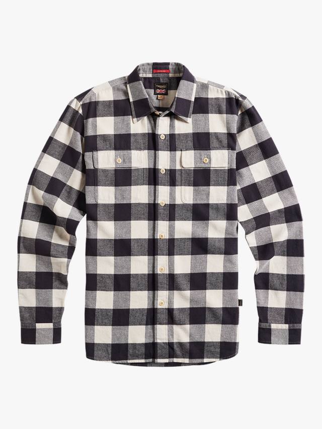 

Монтана хлопковая рубашка Regular Fit в клетку Triumph Motorcycles, Black/Bone