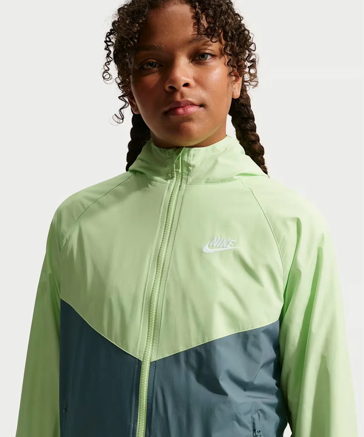Куртка Nike Windrunner для детей, лайм — фото 2