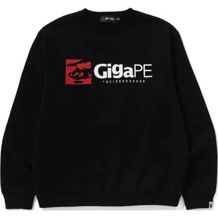 

Толстовка Bape X Neighborhood Gigape A BATHING APE, черный