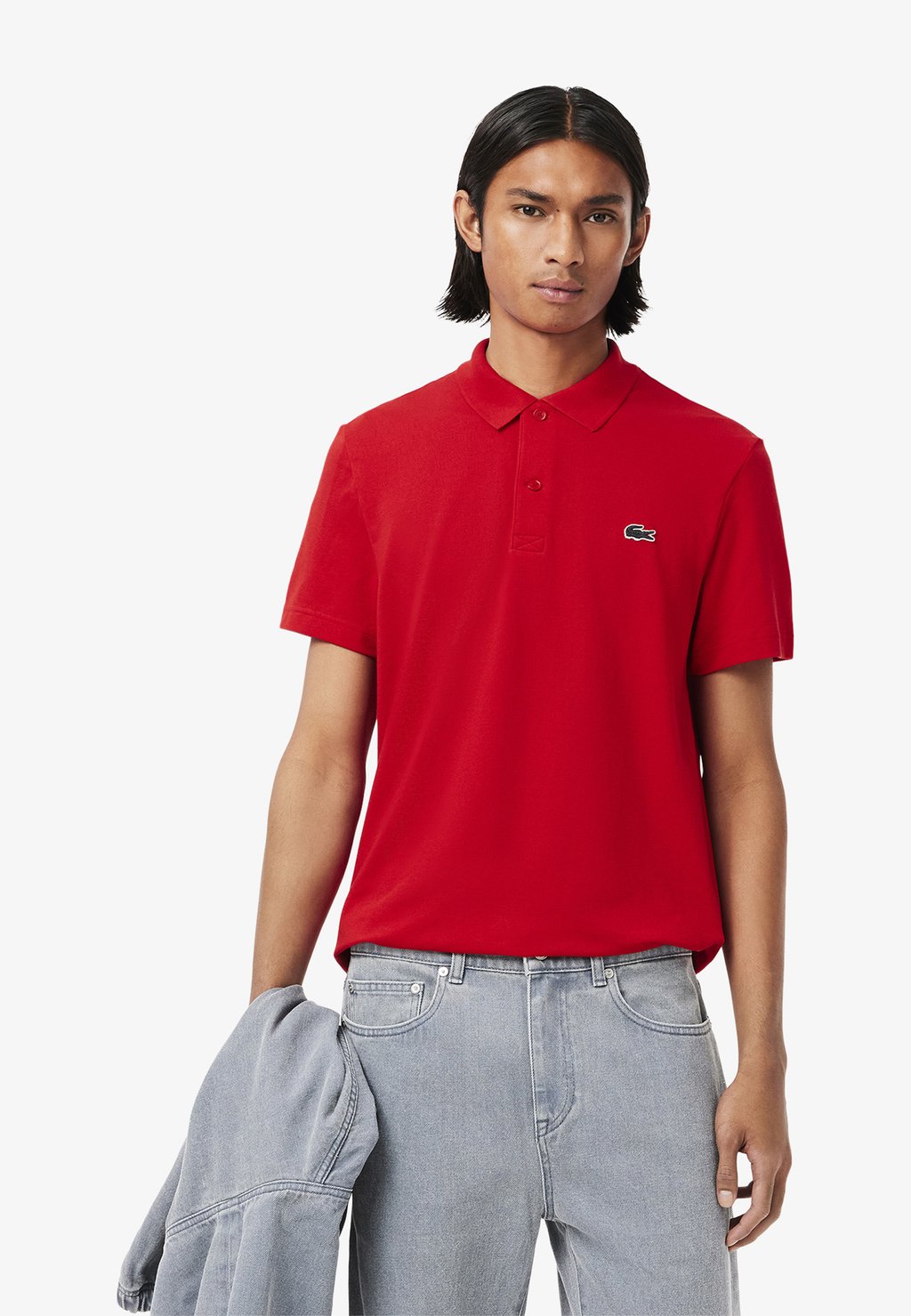 

Поло Lacoste, красный