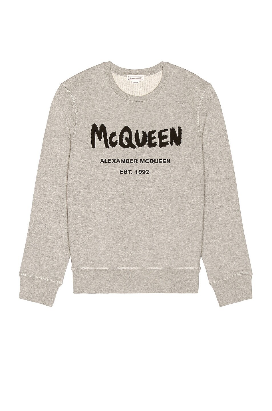 

Толстовка Alexander Mcqueen Graffiti Print, цвет Pale Grey