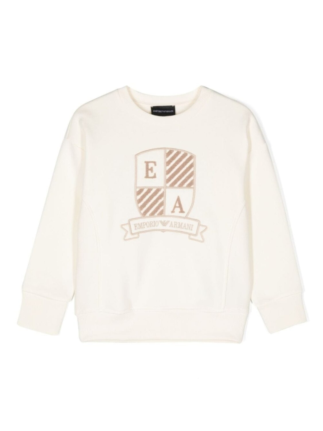 

Emporio Armani Kids толстовка из джерси с вышитым логотипом, белый