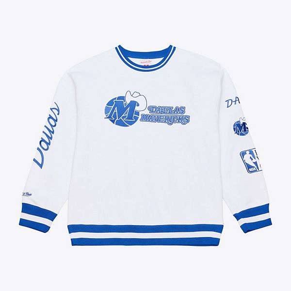

Мужской белый свитшот dallas mavericks из арктического флиса Mitchell & Ness