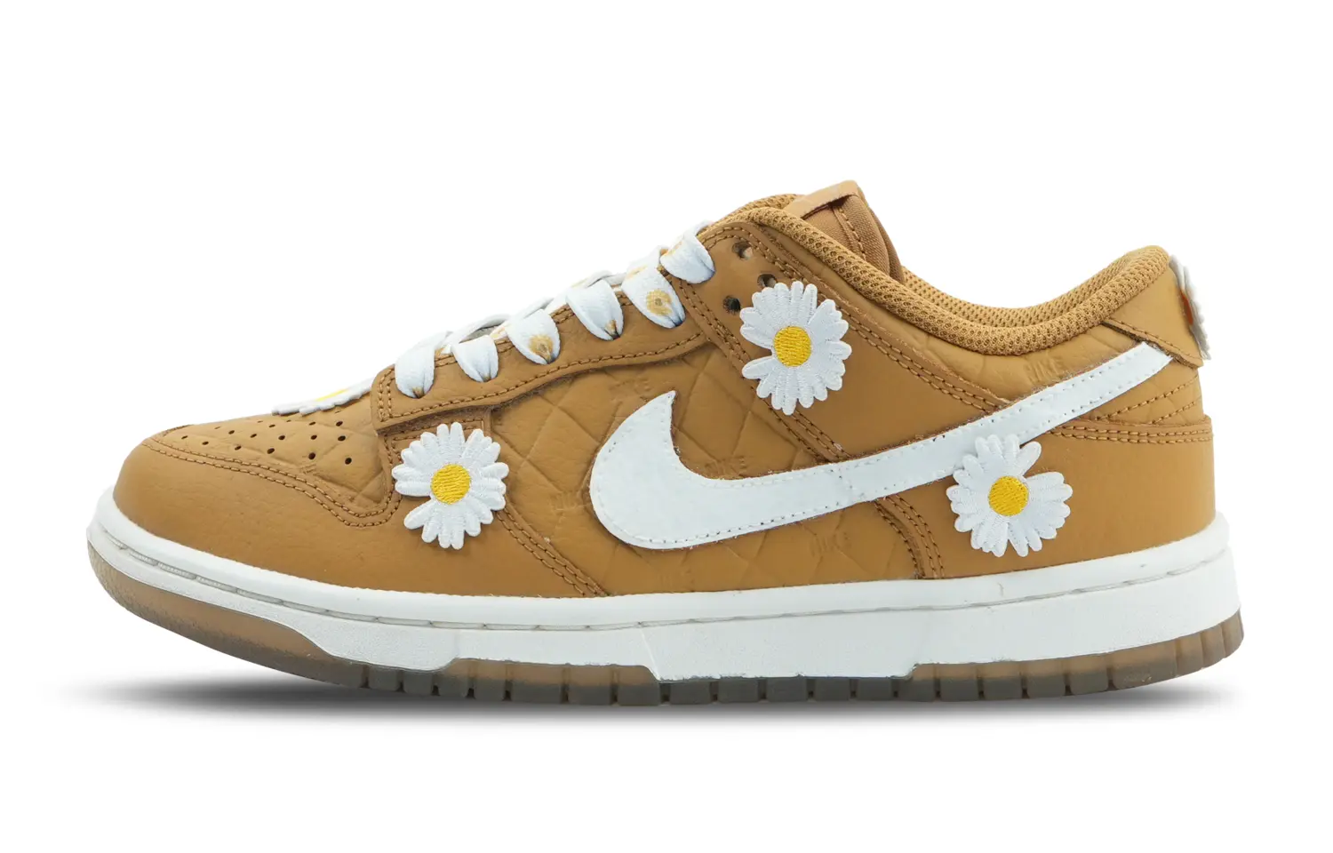 

Кроссовки Nike Dunk Skateboarding Shoes Women's Low-top Brown/white, цвет Wheat