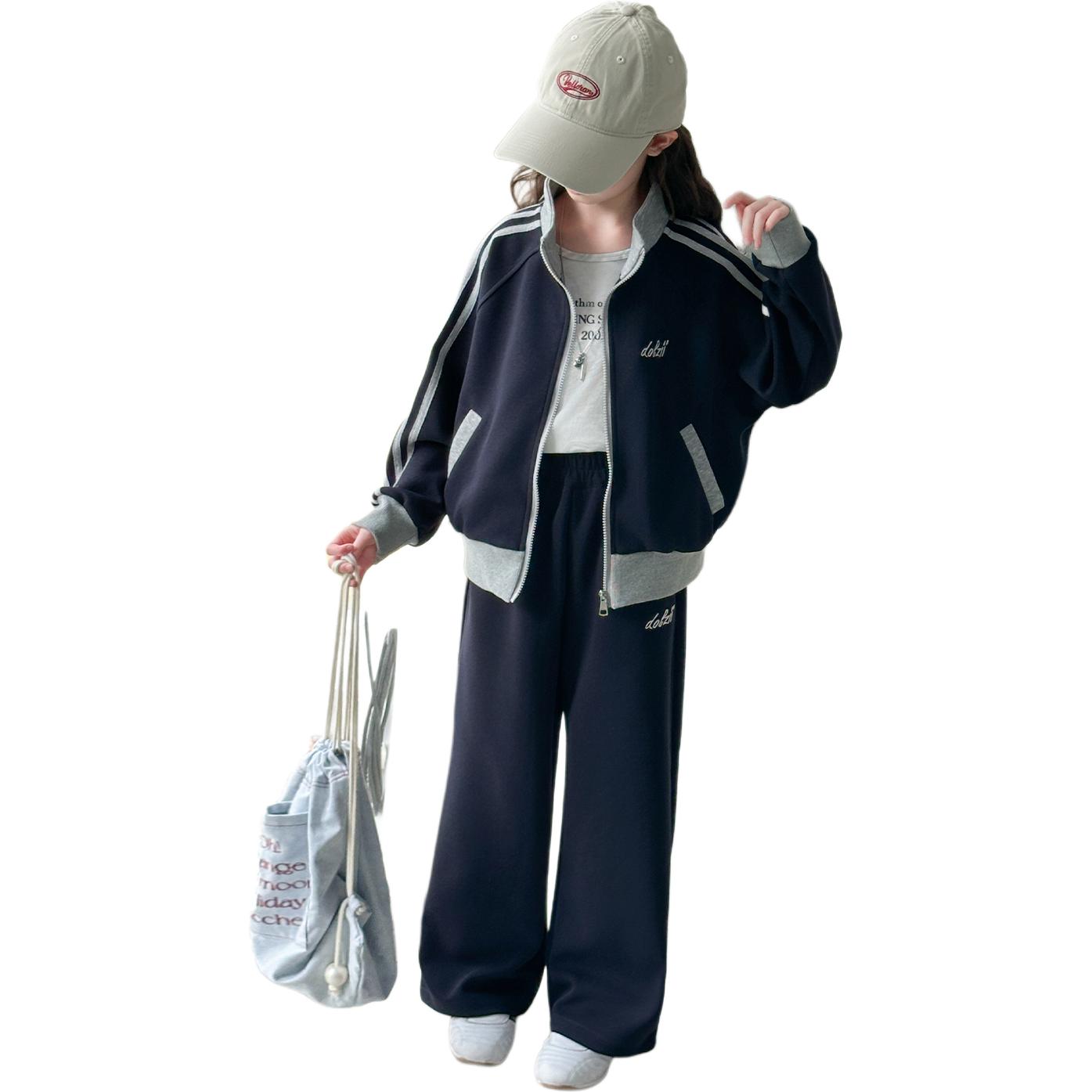 

Повседневная спортивная одежда для детей на весну и осень Disney, синий