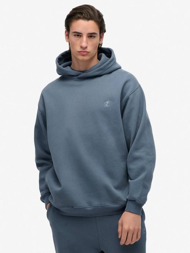 

Белая просторная худи Superdry, Blue Grey