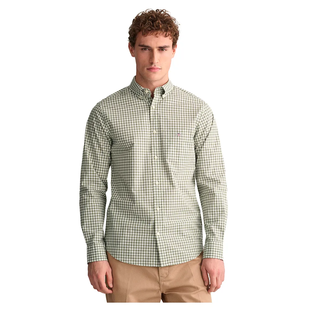 

Рубашка Gant Reg Gingham, зеленый