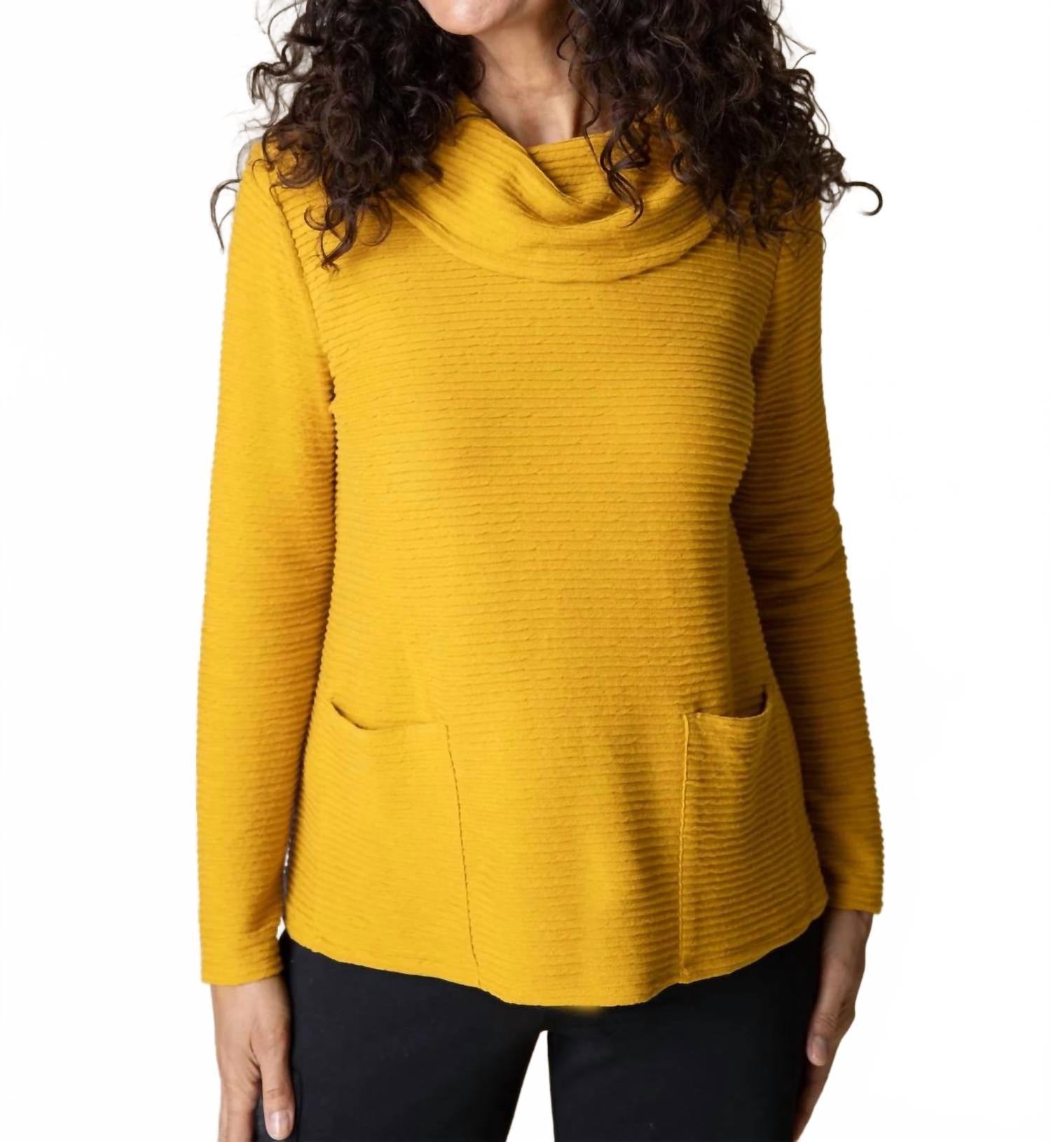 

Топ с воротником-хомутиком и карманами цвета меда Habitat, Honey