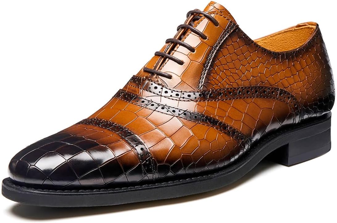 

Мужские классические туфли Jepsen Gord из натуральной кожи, оксфорды, роскошные деловые туфли для костюма с быстрым швом Блейка, коричневый