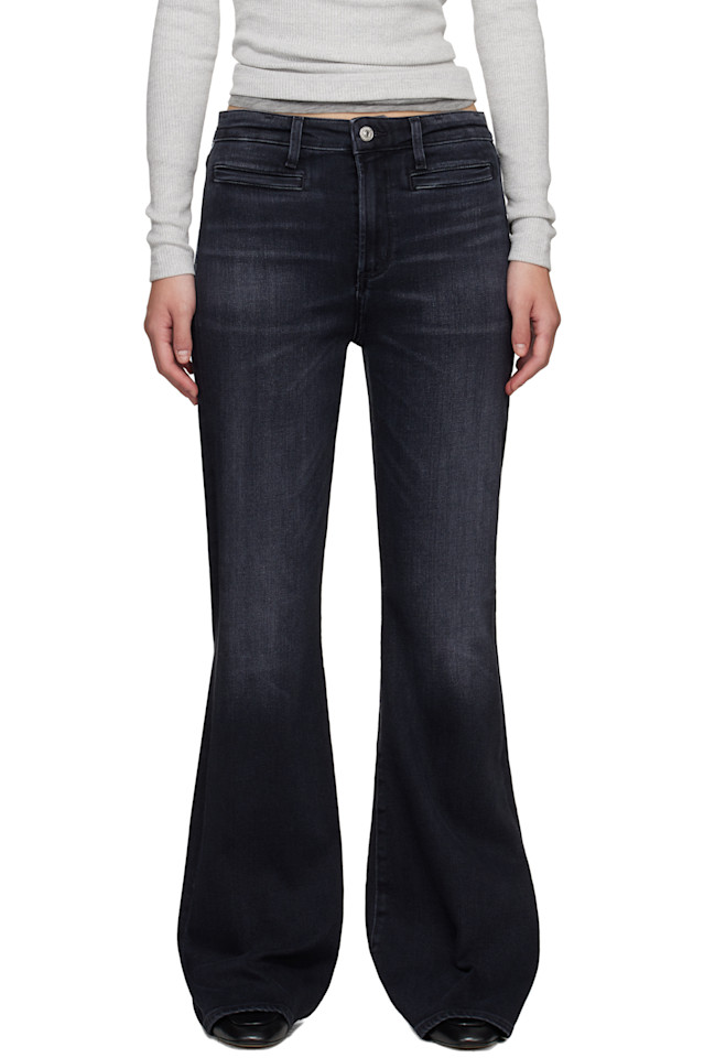 

Citizens Of Humanity Черные джинсы-клеш с прорезными карманами "Лила"