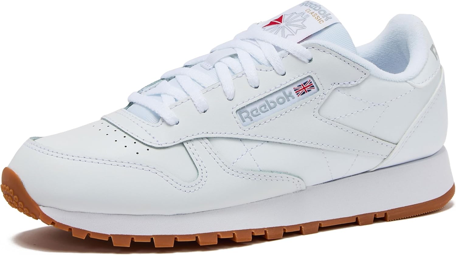

Кроссовки Reebok Classic Leather для детей и подростков, унисекс, для девочек и мальчиков, малышей, детей младшего или старшего возраста, белый