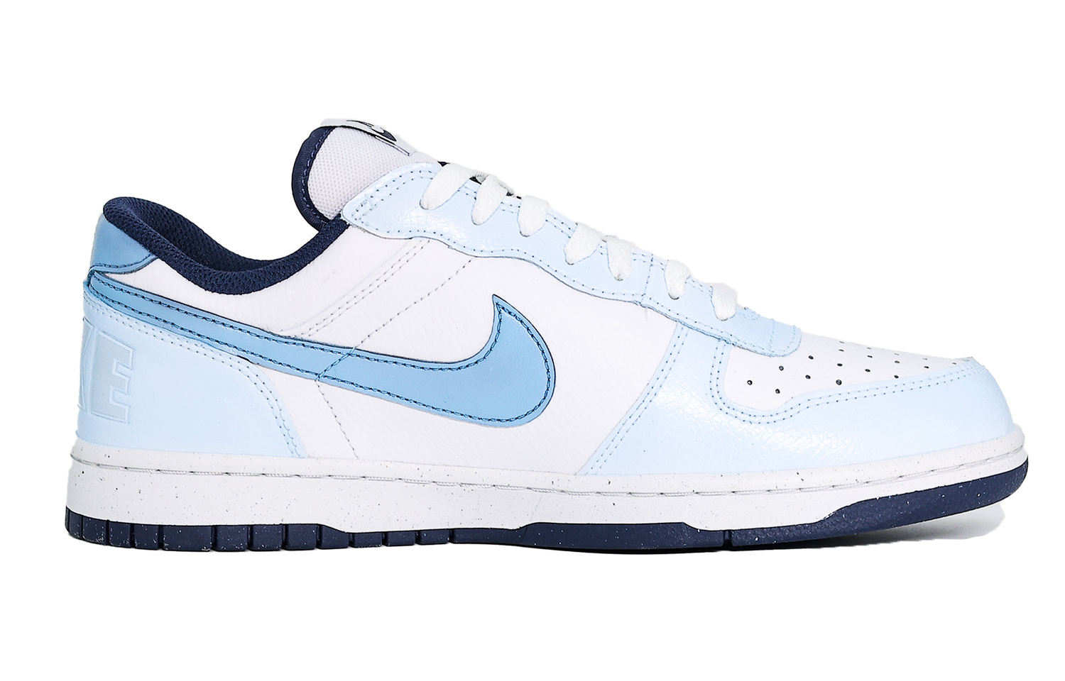 Nike Мужские синие низкие кроссовки для скейтбординга Big Cushioning, Wear Resistant — фото 3