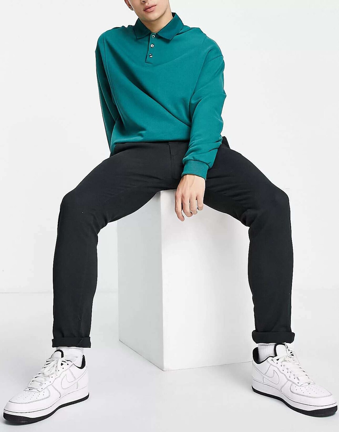 

Черные брюки чиносы узкого кроя Jack & Jones Intelligence, Черный, Черные брюки чиносы узкого кроя Jack & Jones Intelligence