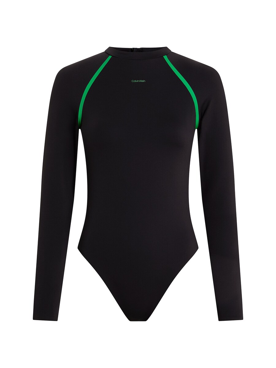 

Купальник Calvin Klein Swimwear Rash Guard, черный