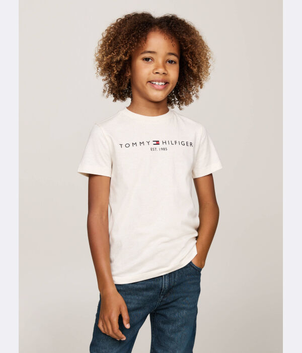 

Футболка детская Tommy Hilfiger с логотипом, белый
