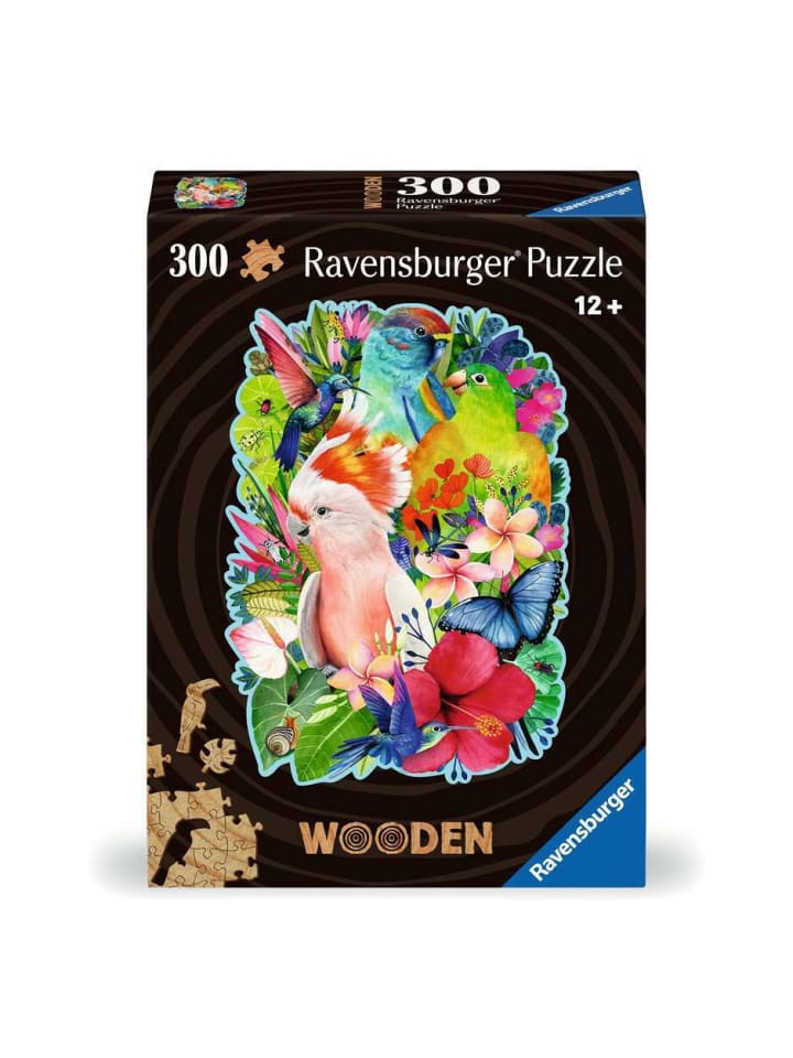 

Пазл Ravensburger, 300 деталей, экзотические птицы в красочном исполнении