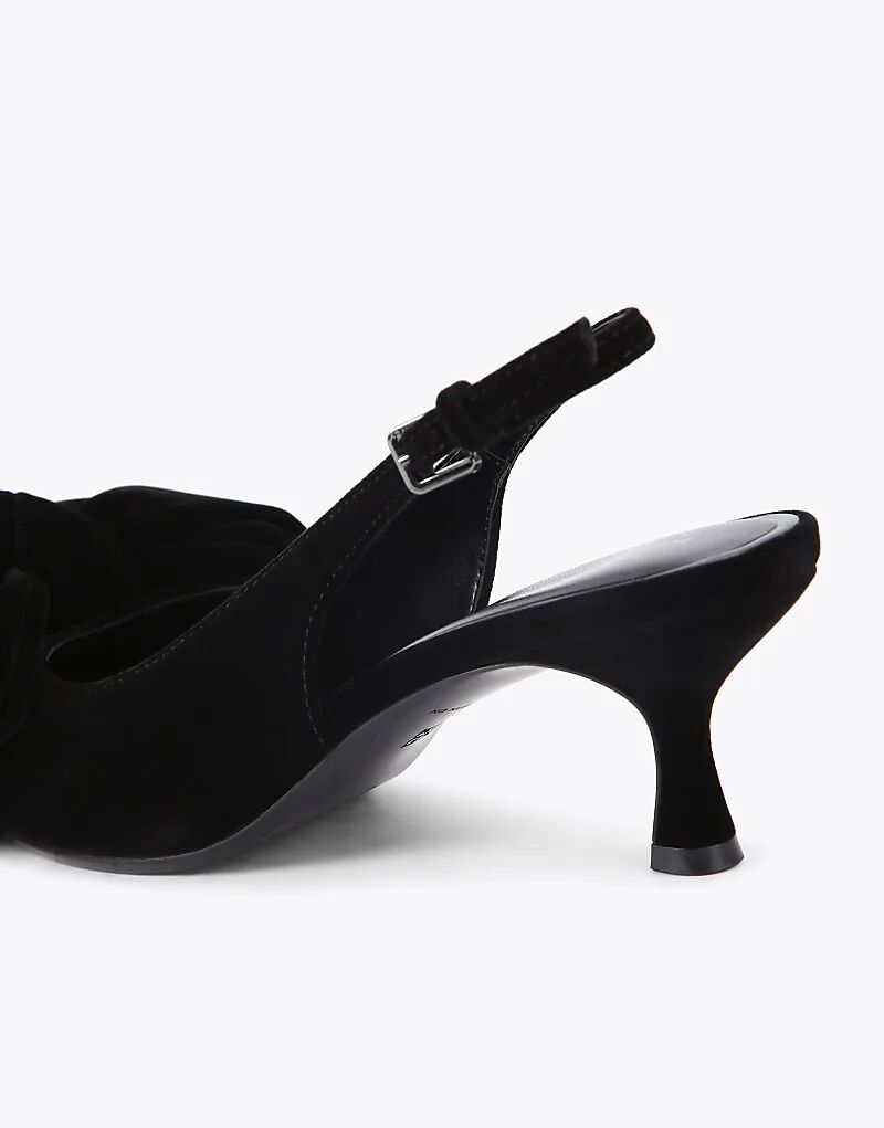 Туфли KG Kurt Geiger Tilly на каблуке-банте черного цвета — фото 4