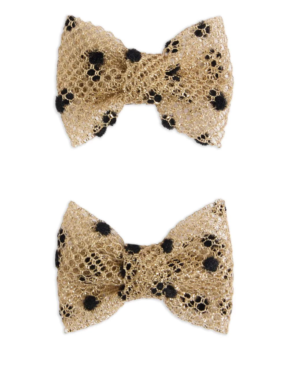 

Набор из двух заколок для волос с бантом Bonpoint, коричневый