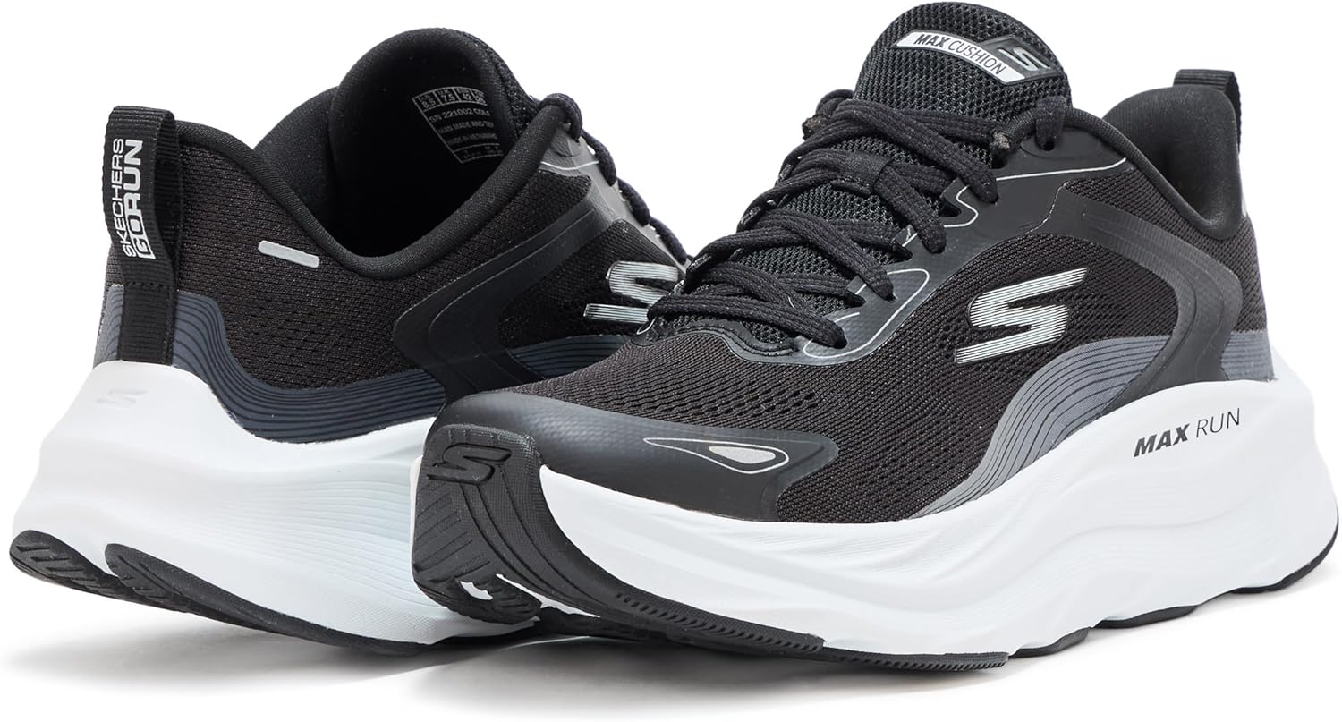 Мужские кроссовки Skechers Max Run Pacewave, белый/черный — фото 3