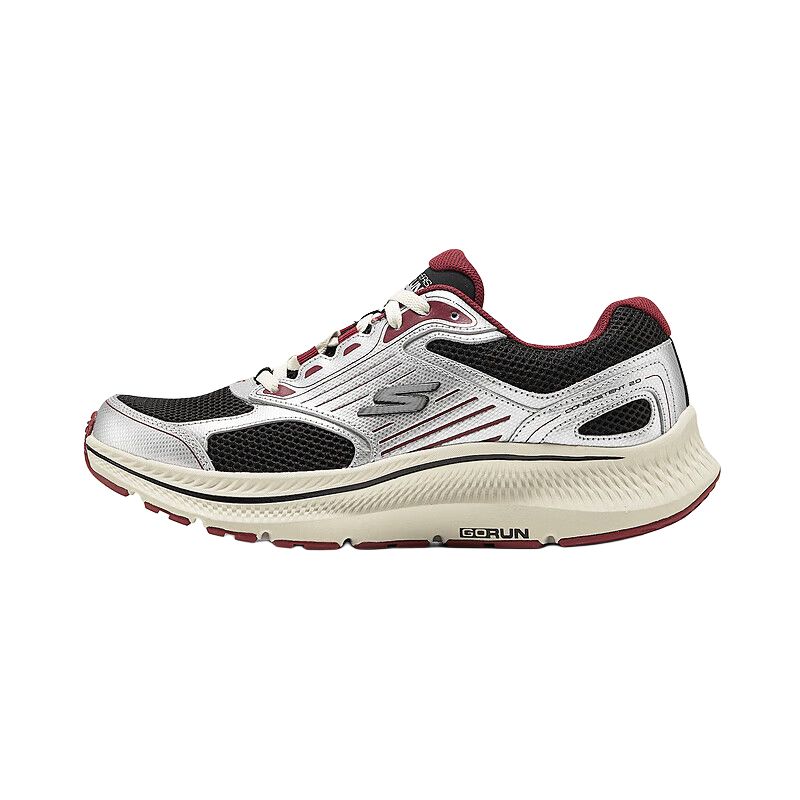 

Skechers Мужские кроссовки для бега с низким верхом, дышащие, с амортизацией, черные, красные