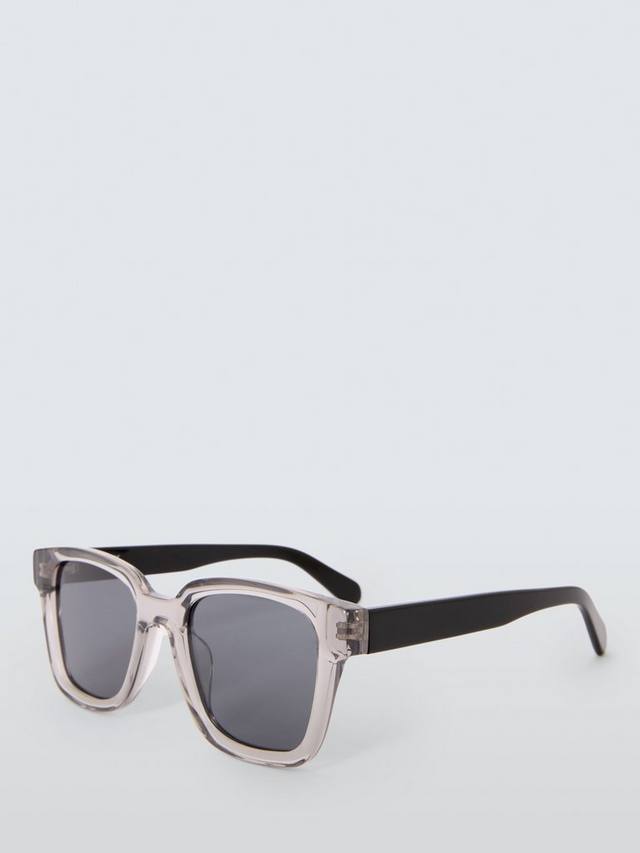 

Квадратные поляризованные солнцезащитные очки John Lewis, цвет Black/Clear