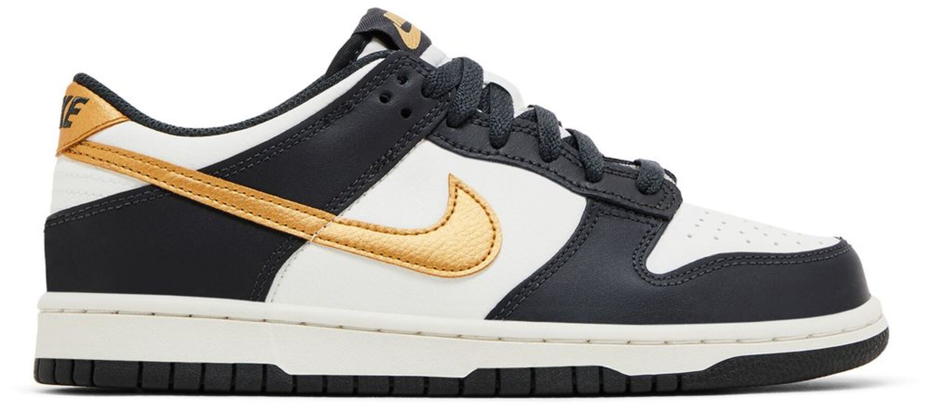 Женские кроссовки Nike Dunk Low Summit White Metallic Gold