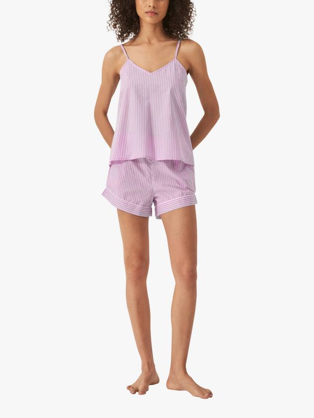 

Комплект пижамы с полосатым топом и шортами myza