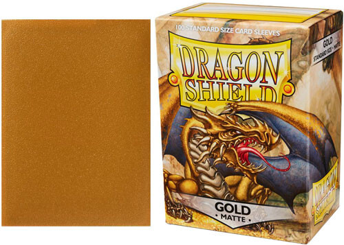 

Карточная игра Arcane Tinmen Dragon Shield Sleeves: Matte - Gold (100)