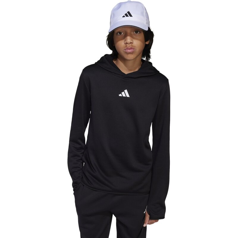 Игра в толстовку с капюшоном и вперед, дети Adidas, черный — фото 2