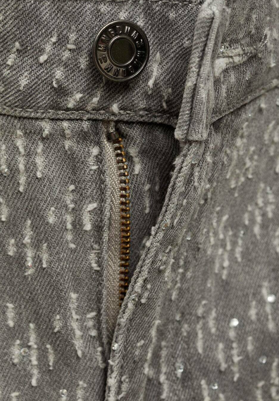 

Джинсы прямого кроя DIONI Mango, серый деним